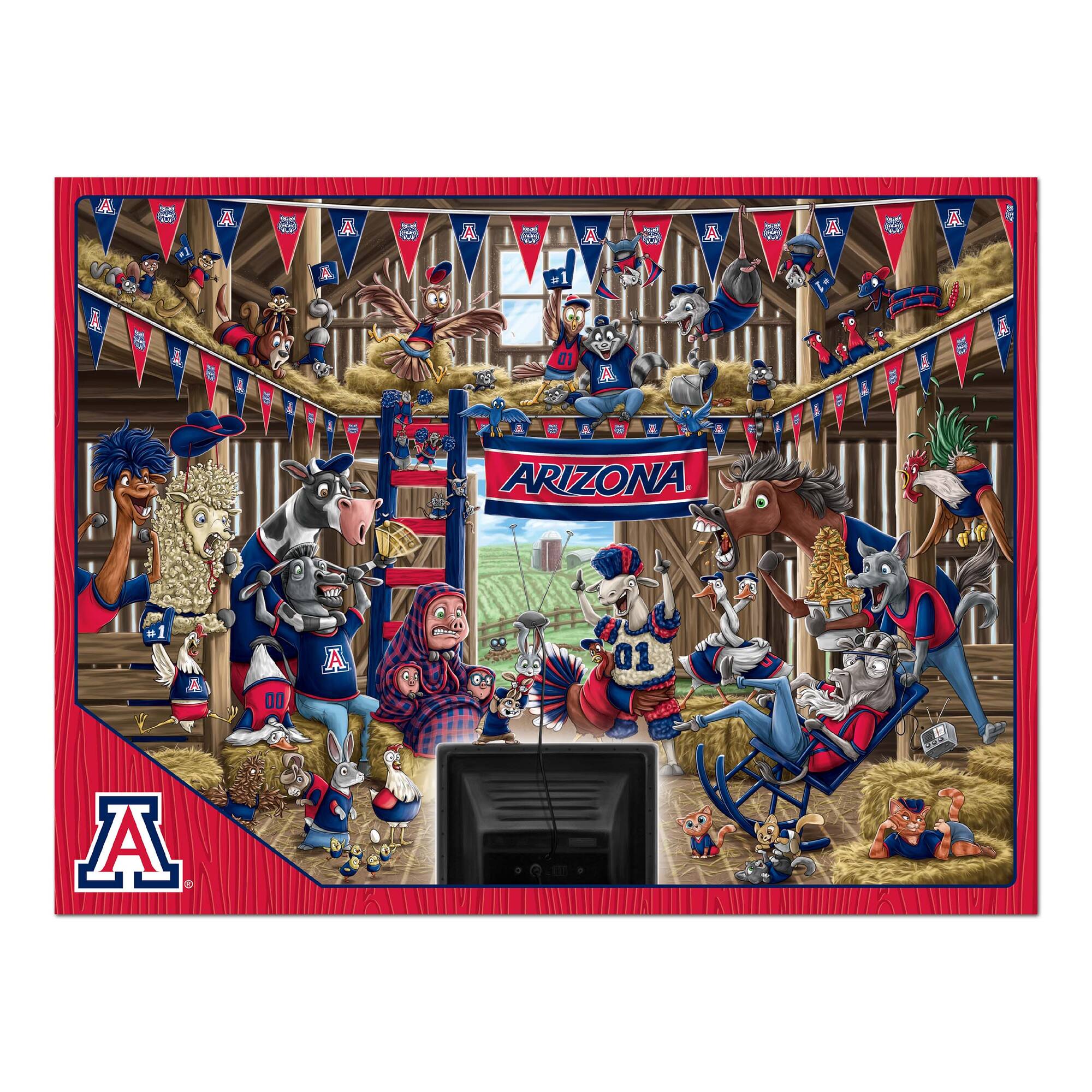 College Barnyard Fans 500 Piece Puzzle